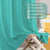 Paris Collection Blackout Curtain Window/Door/Long Door - Aqua (Pack of 1)
