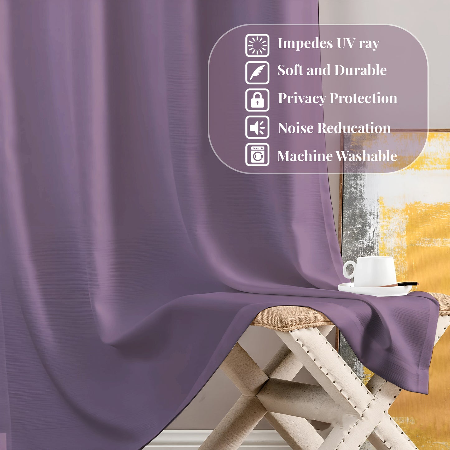 Paris Collection Blackout Curtain Window/Door/Long Door - Light Pink (Pack of 1)
