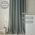 Paris Collection Blackout Curtain Window/Door/Long Door - Green (Pack of 1)