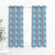 Venice Collection Room Darkening Premium Curtain - Floral Aqua (Pack of 1)
