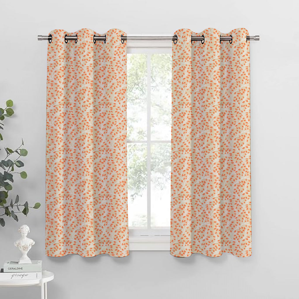 Venice Collection Room Darkening Premium Curtain - Floral Maroon (Pack of 1)